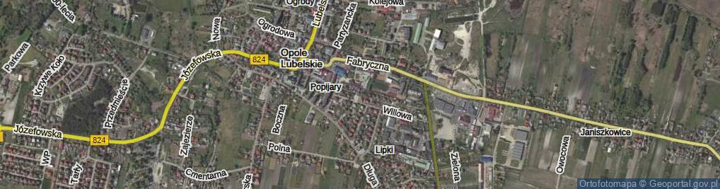 Zdjęcie satelitarne Popijarska ul.
